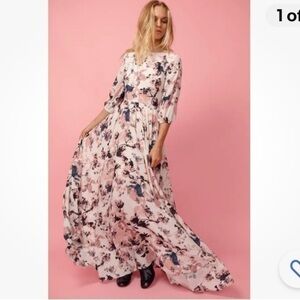 Yumi Kim Woodstock Maxi Dress Floral French Maison XS Ivory Gown NWT MSRP $258